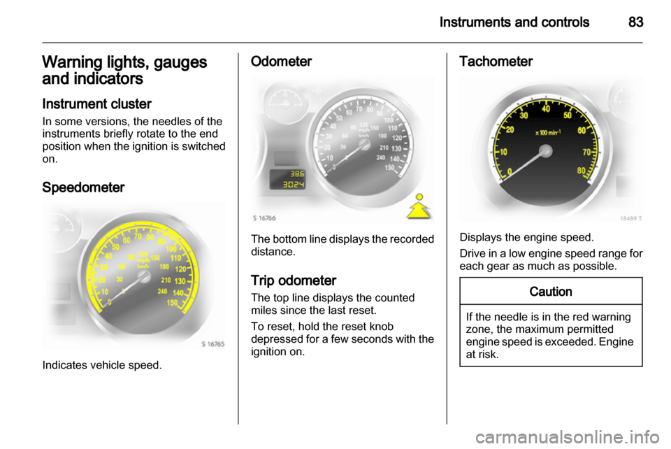 VAUXHALL ZAFIRA 2010.5  Owners Manual 
