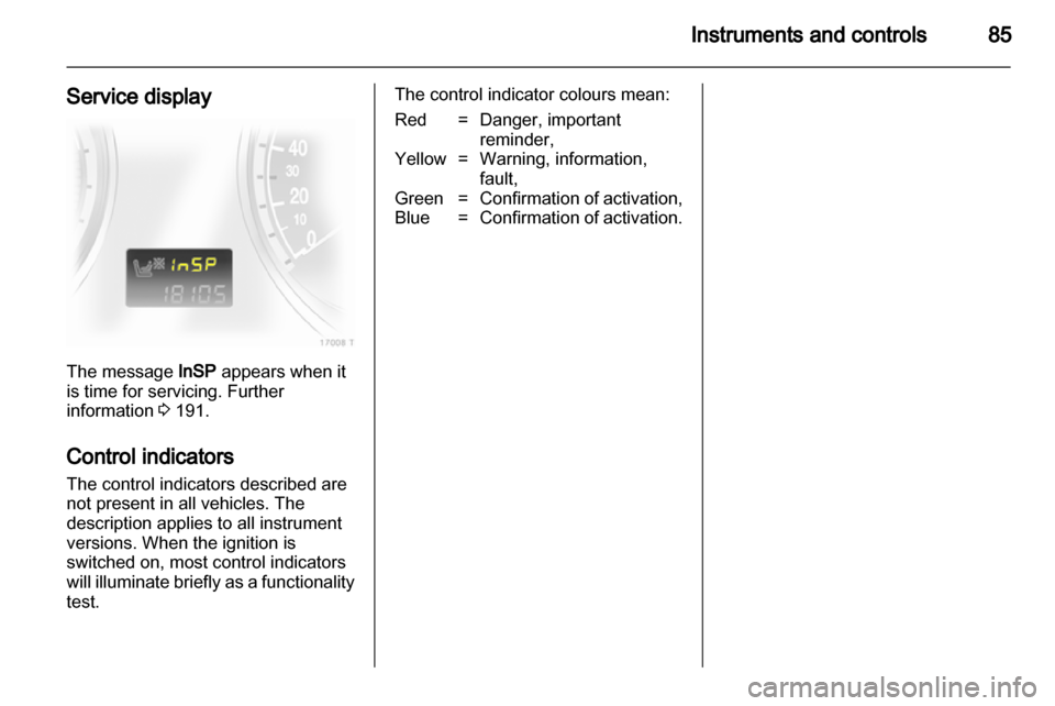 VAUXHALL ZAFIRA 2010.5  Owners Manual 