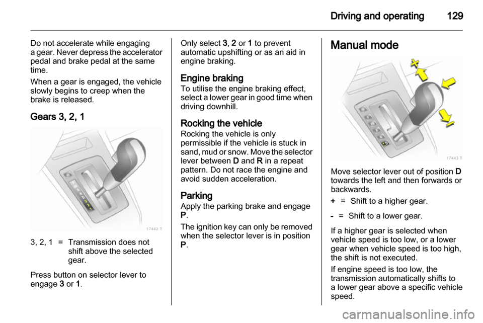 VAUXHALL ZAFIRA 2012  Owners Manual 