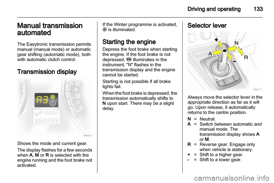 VAUXHALL ZAFIRA 2012  Owners Manual 