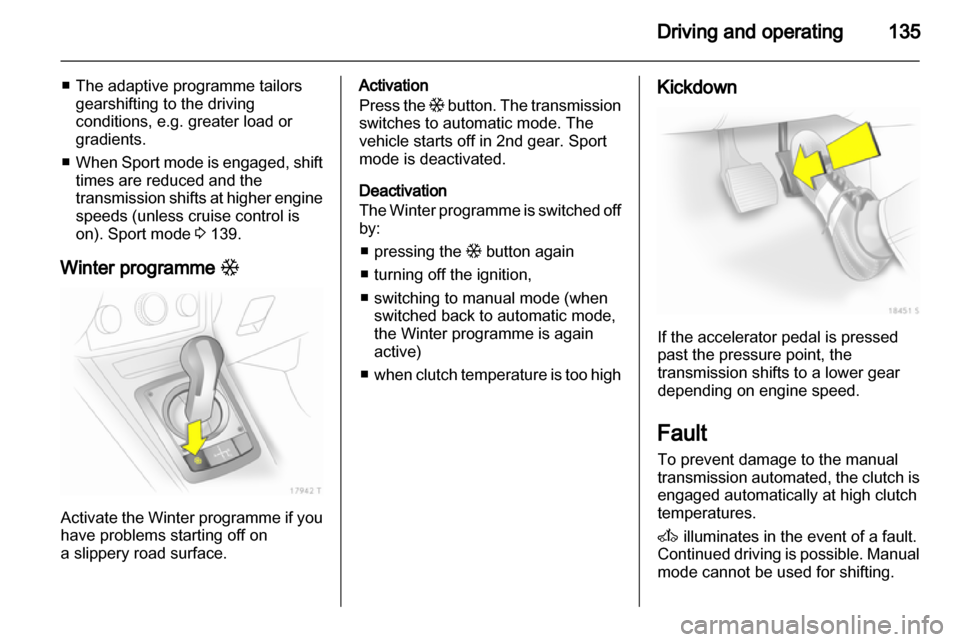 VAUXHALL ZAFIRA 2012  Owners Manual 