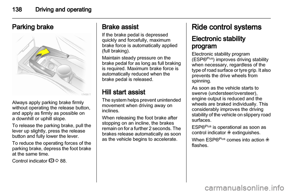 VAUXHALL ZAFIRA 2012  Owners Manual 