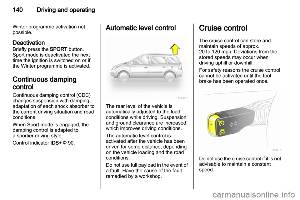 VAUXHALL ZAFIRA 2012  Owners Manual 