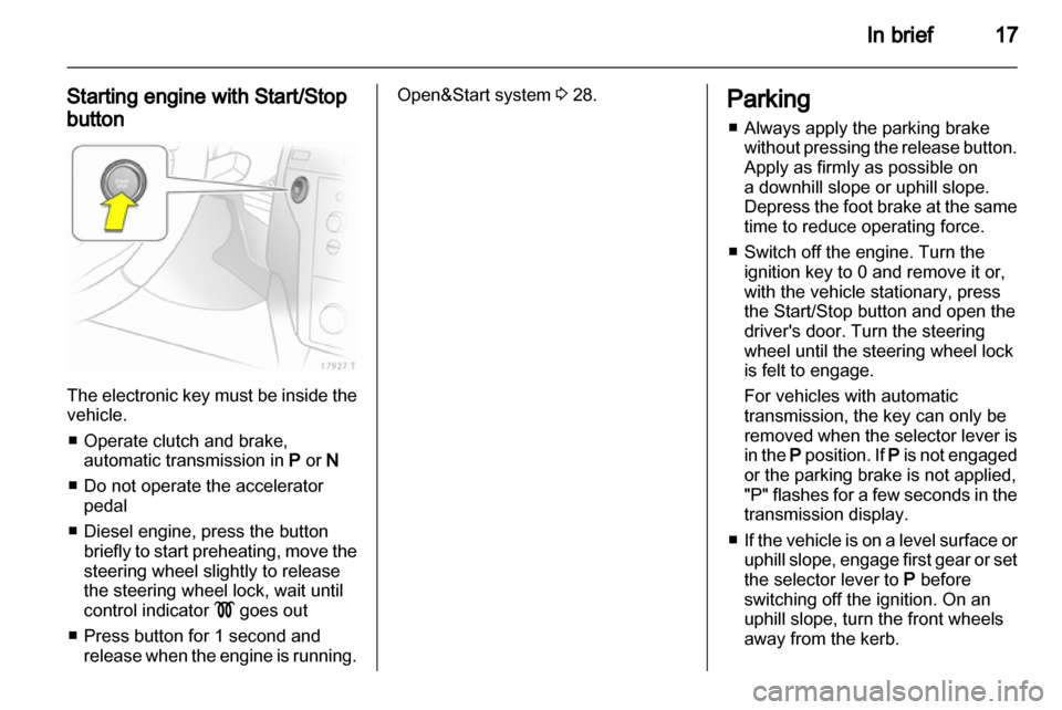 VAUXHALL ZAFIRA 2012  Owners Manual 