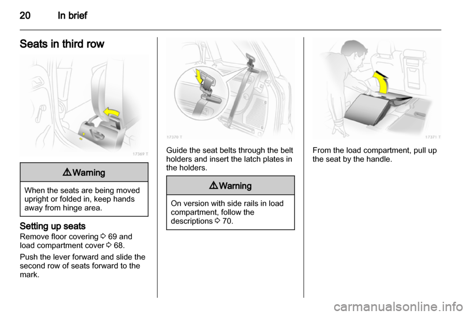 VAUXHALL ZAFIRA 2012  Owners Manual 