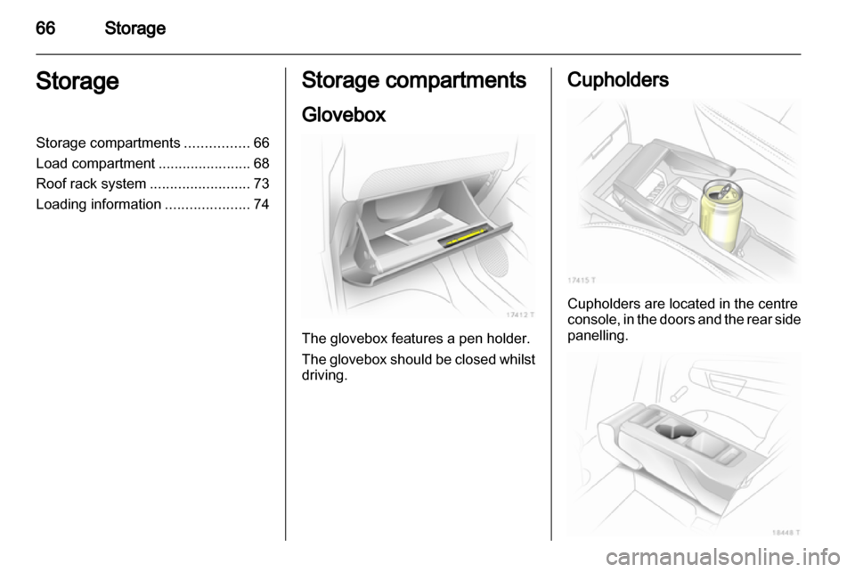 VAUXHALL ZAFIRA 2012  Owners Manual 