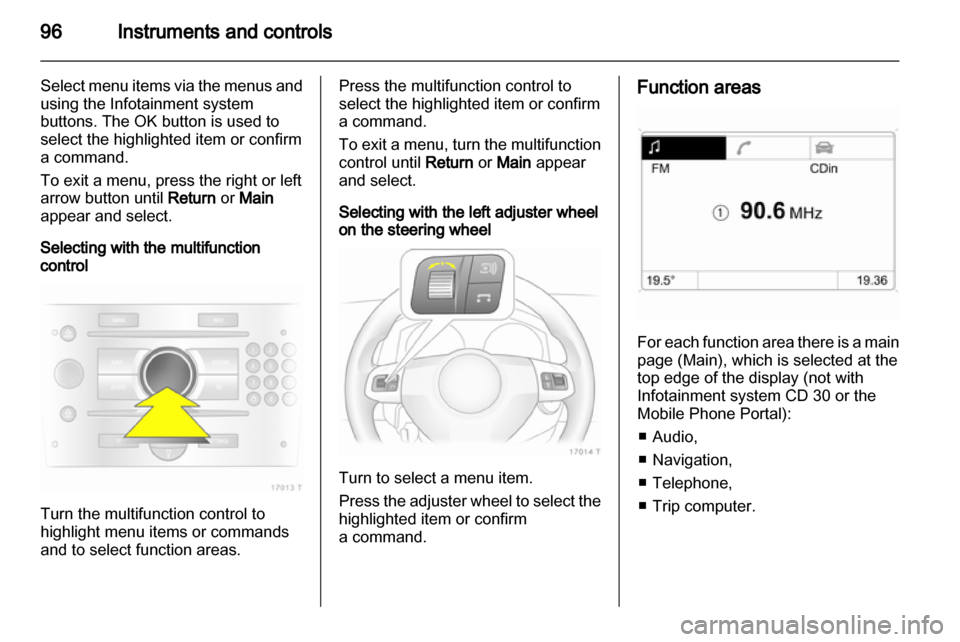 VAUXHALL ZAFIRA 2012  Owners Manual 