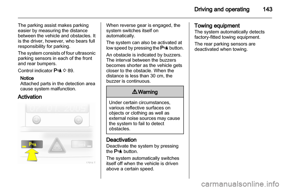 VAUXHALL ZAFIRA 2013  Owners Manual 