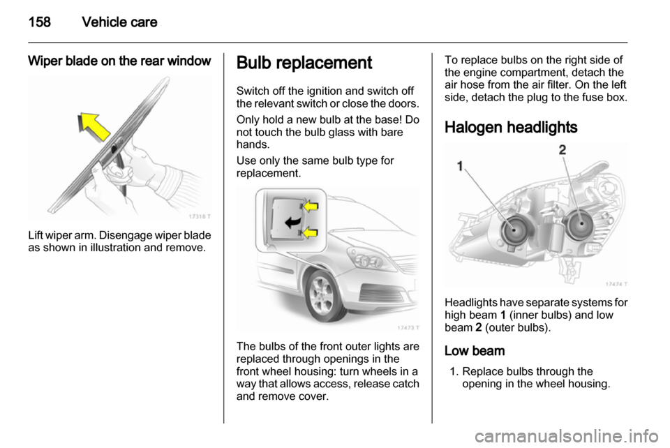 VAUXHALL ZAFIRA 2013  Owners Manual 