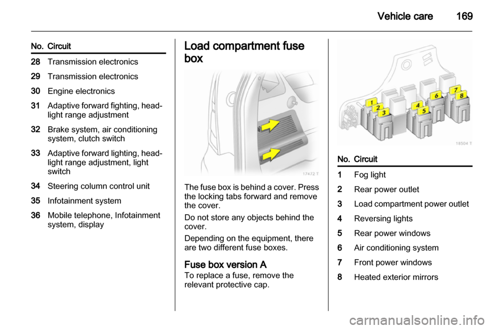 VAUXHALL ZAFIRA 2013  Owners Manual 