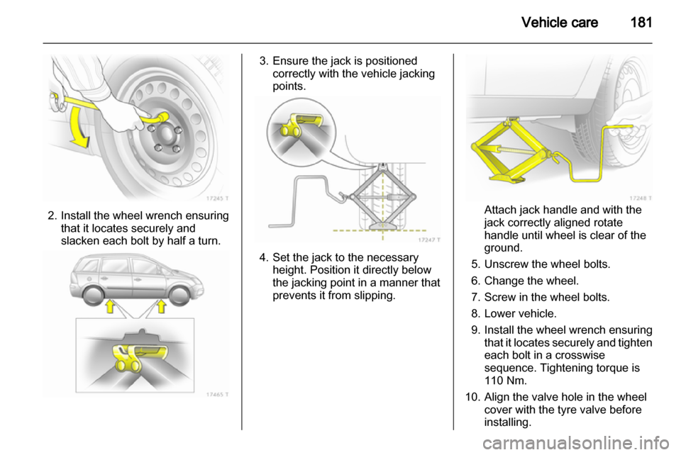 VAUXHALL ZAFIRA 2013  Owners Manual 