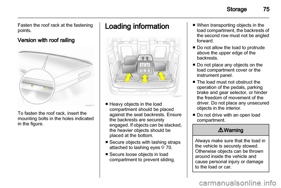 VAUXHALL ZAFIRA 2013  Owners Manual 