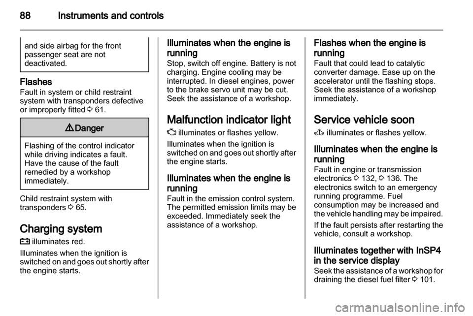 VAUXHALL ZAFIRA 2013  Owners Manual 