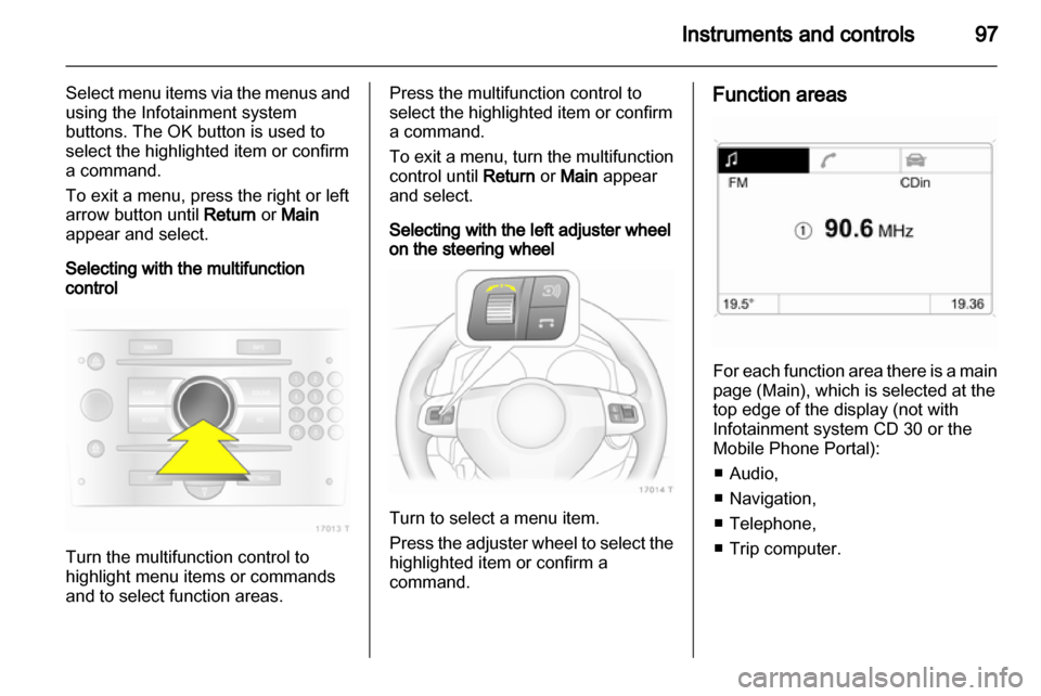 VAUXHALL ZAFIRA 2013  Owners Manual 