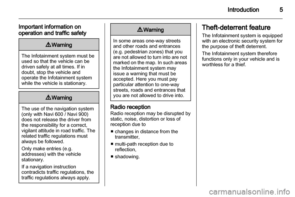 VAUXHALL ZAFIRA C 2013.5  Infotainment system 