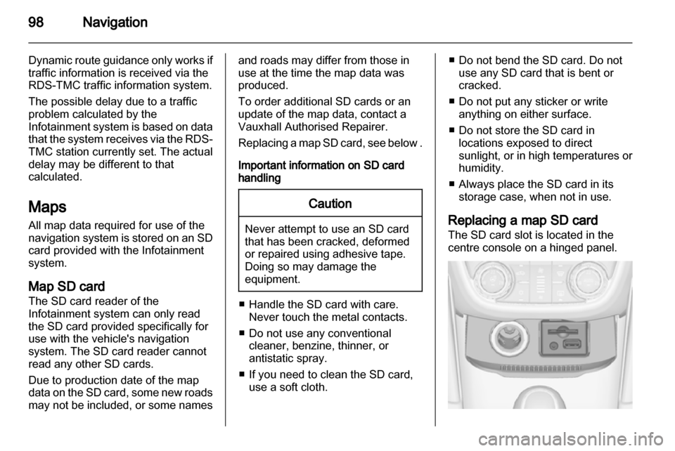 VAUXHALL ZAFIRA C 2013.5  Infotainment system 