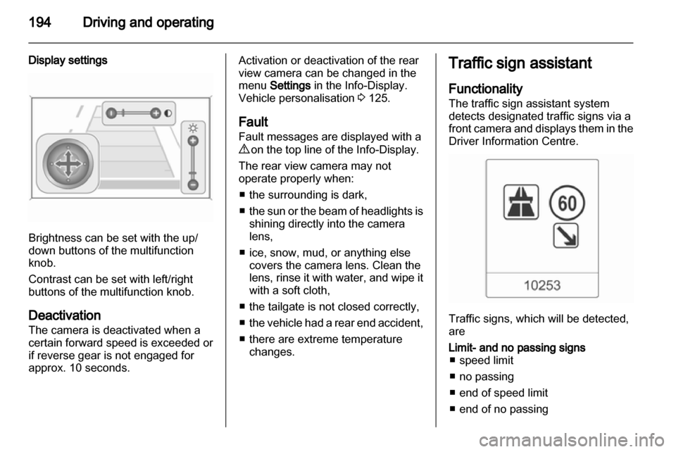 VAUXHALL ZAFIRA TOURER 2013  Owners Manual 