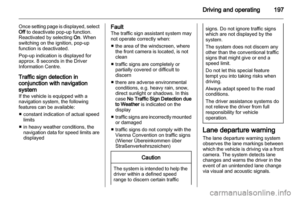 VAUXHALL ZAFIRA TOURER 2013  Owners Manual 