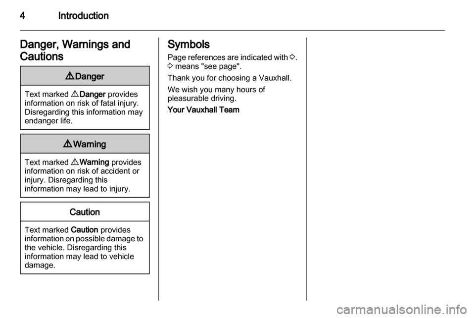 VAUXHALL ZAFIRA TOURER 2013  Owners Manual 