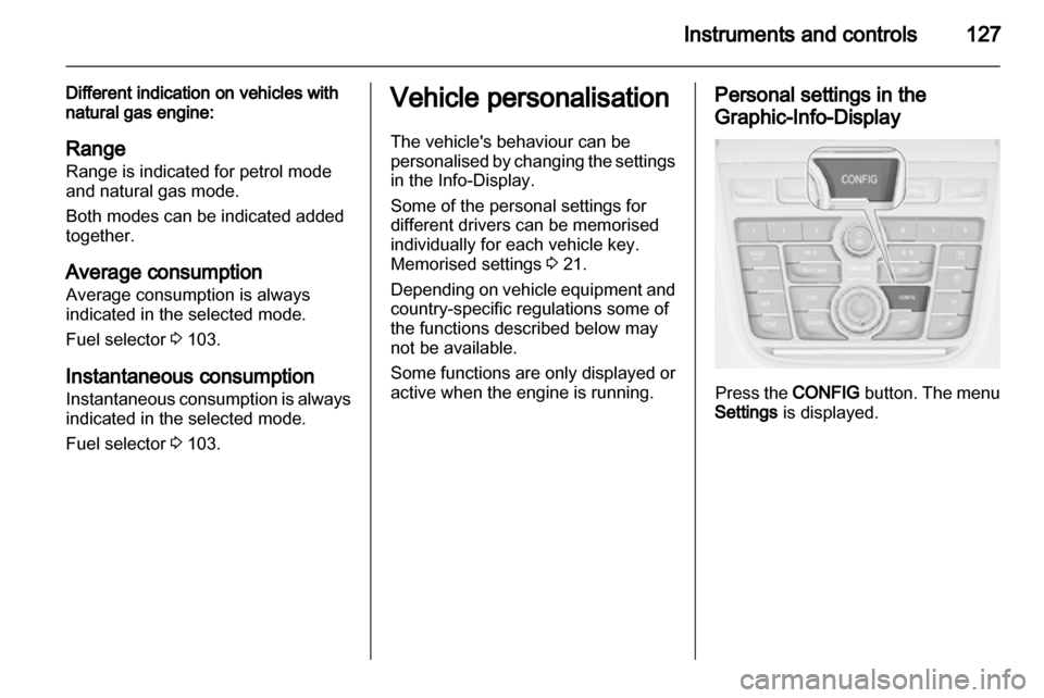 VAUXHALL ZAFIRA TOURER 2013.5  Owners Manual 