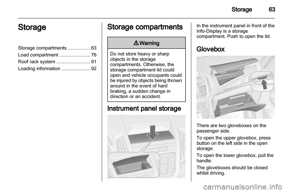 VAUXHALL ZAFIRA TOURER 2013.5  Owners Manual 