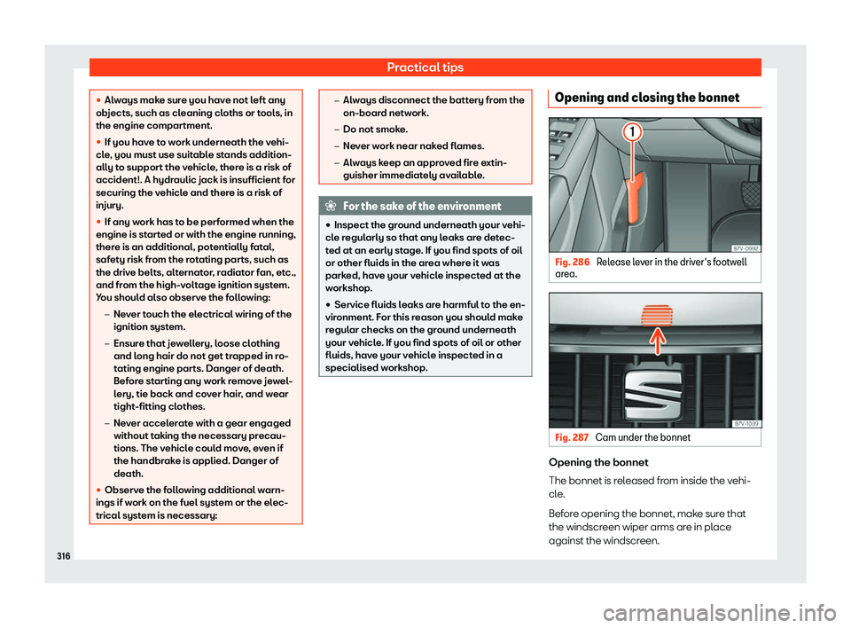 Seat Alhambra 2020  Owners Manual Practical tips

