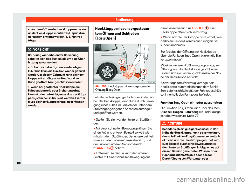 Seat Alhambra 2020  Betriebsanleitung (in German) Bedienung
