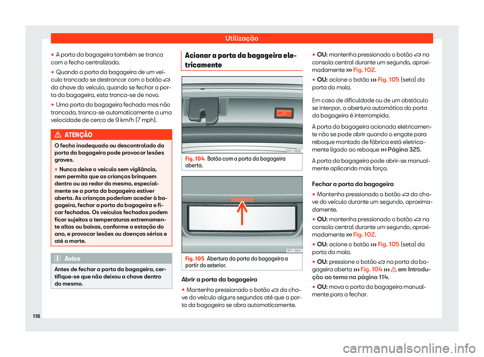 Seat Alhambra 2020  Manual do proprietário (in Portuguese)  Utilização
