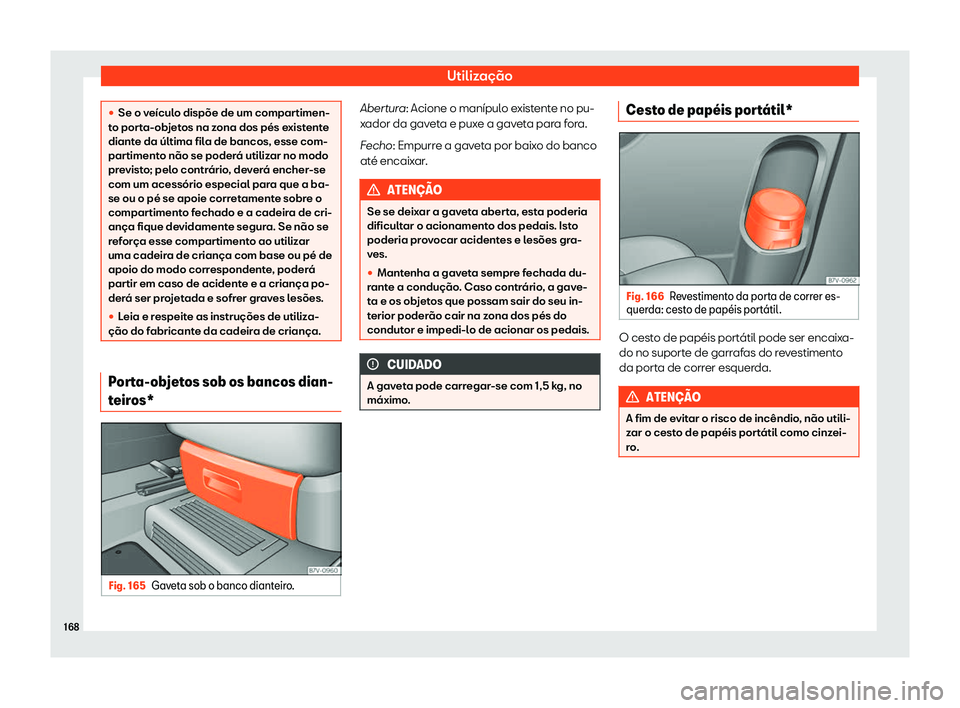 Seat Alhambra 2020  Manual do proprietário (in Portuguese)  Utilização
