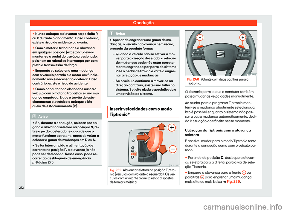 Seat Alhambra 2020  Manual do proprietário (in Portuguese)  Condução
