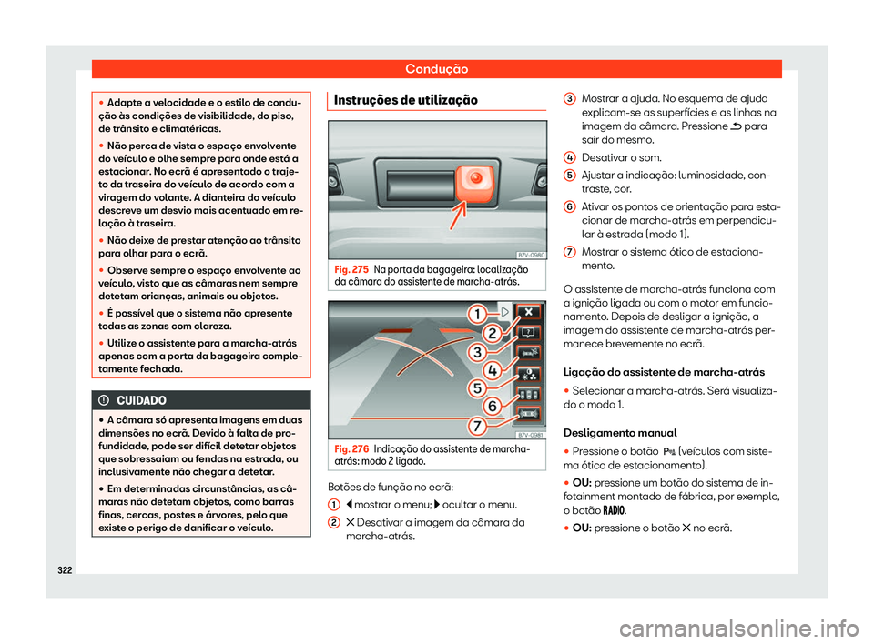 Seat Alhambra 2020  Manual do proprietário (in Portuguese)  Condução
