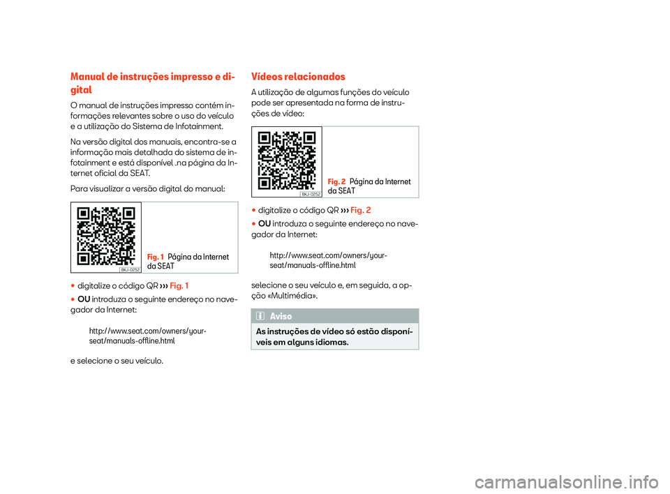 Seat Alhambra 2020  Manual do proprietário (in Portuguese)  Manual de instru