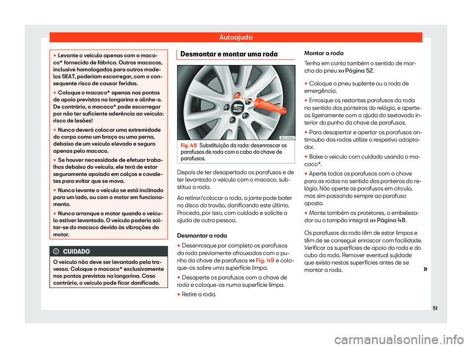 Seat Alhambra 2020  Manual do proprietário (in Portuguese)  Autoajuda
