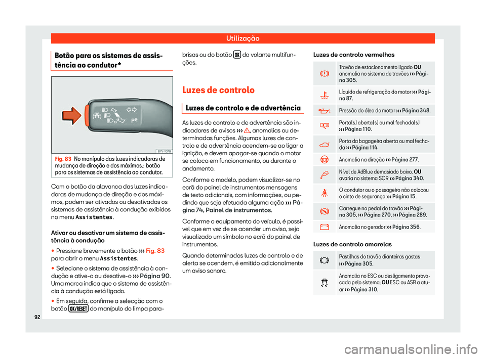 Seat Alhambra 2020  Manual do proprietário (in Portuguese)  Utilização
Bot