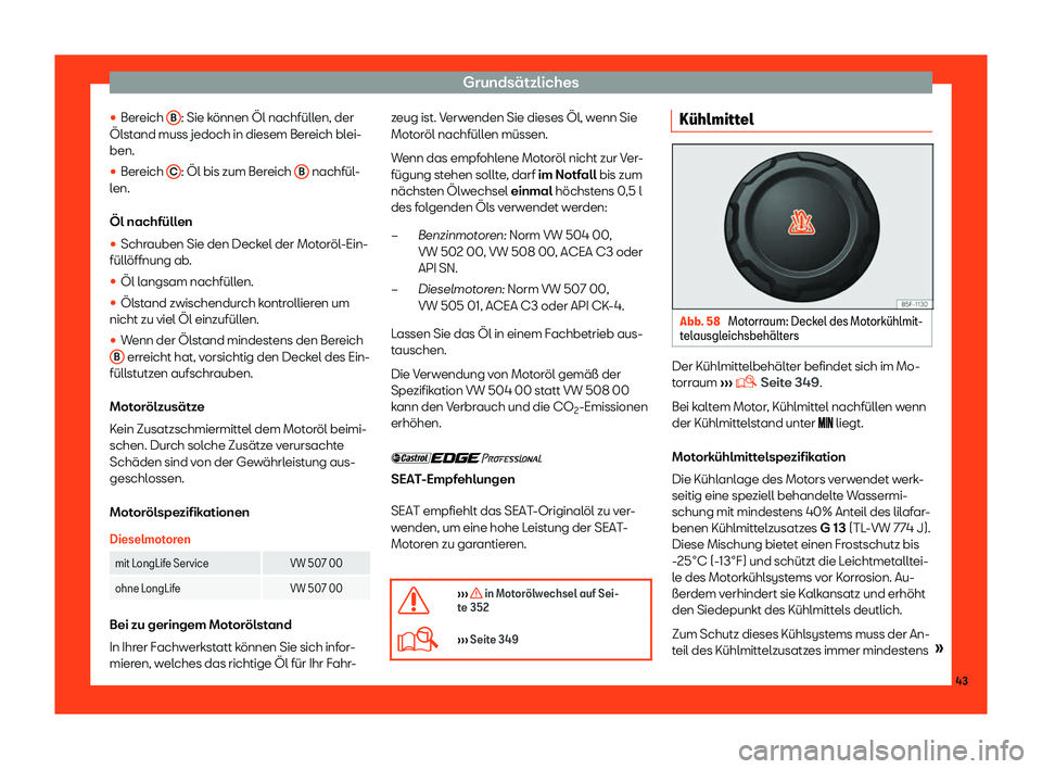 Seat Alhambra 2019  Betriebsanleitung (in German) Grunds