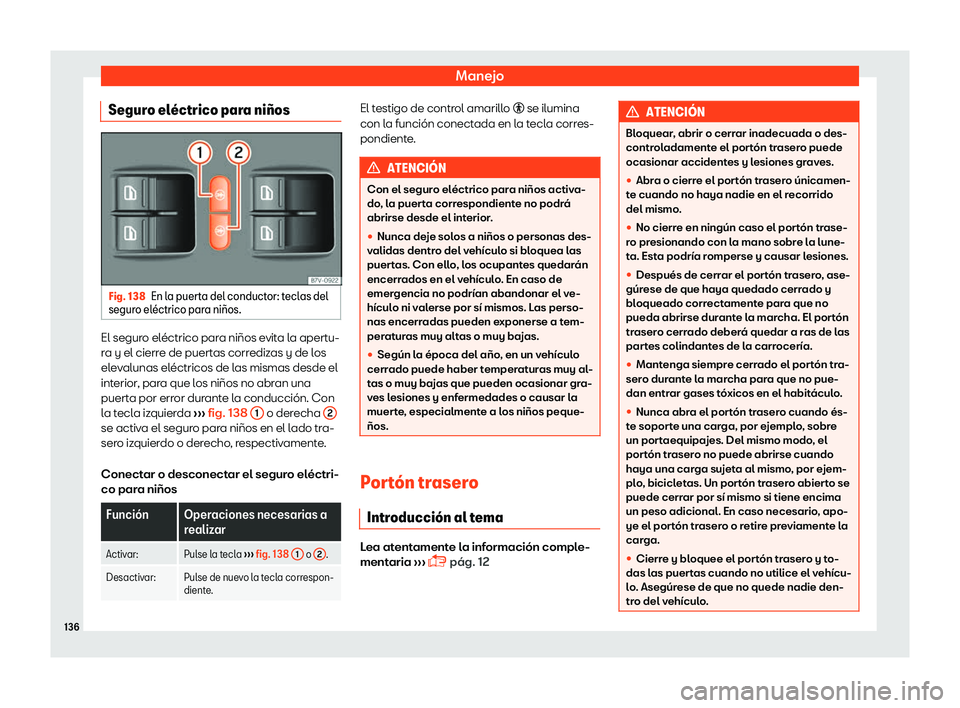Seat Alhambra 2019  Manual del propietario (in Spanish) Manejo
Seguro el