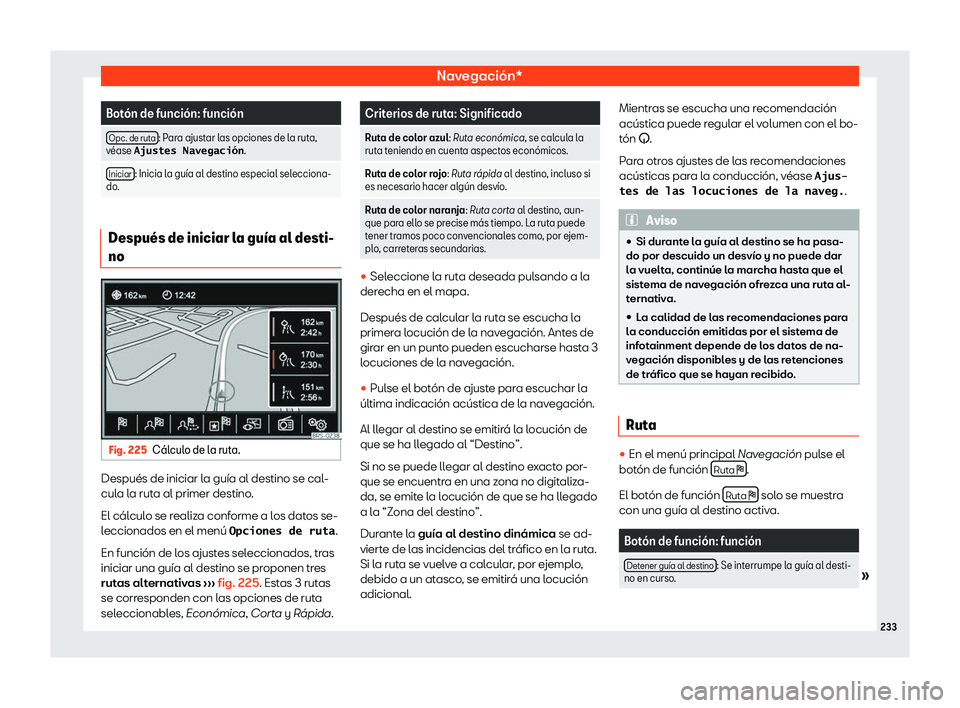 Seat Alhambra 2019  Manual del propietario (in Spanish) Navegaci