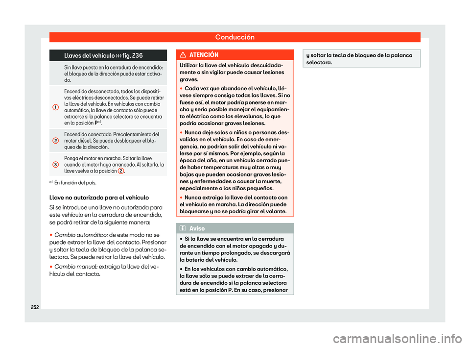 Seat Alhambra 2019  Manual del propietario (in Spanish) Conducci