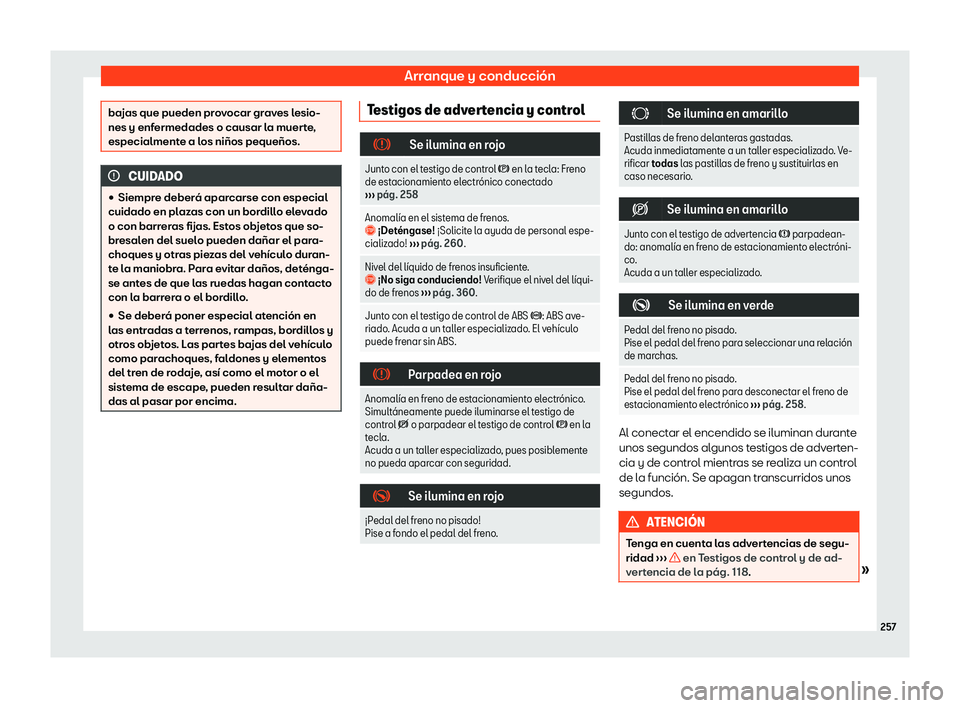 Seat Alhambra 2019  Manual del propietario (in Spanish) Arranque y conducci