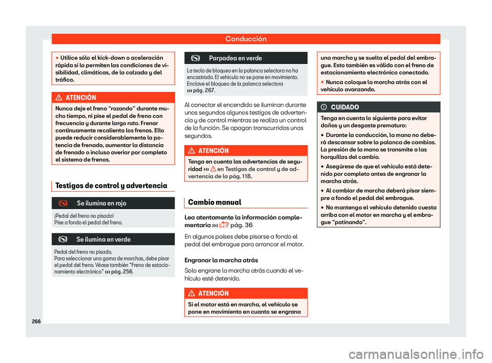 Seat Alhambra 2019  Manual del propietario (in Spanish) Conducci