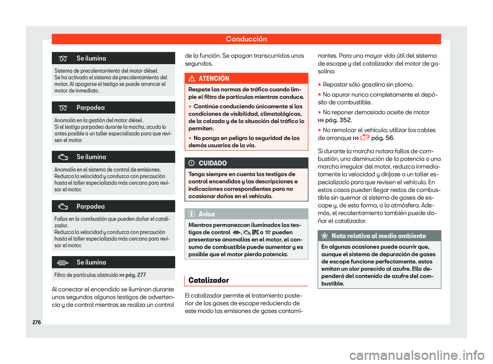 Seat Alhambra 2019  Manual del propietario (in Spanish) Conducci