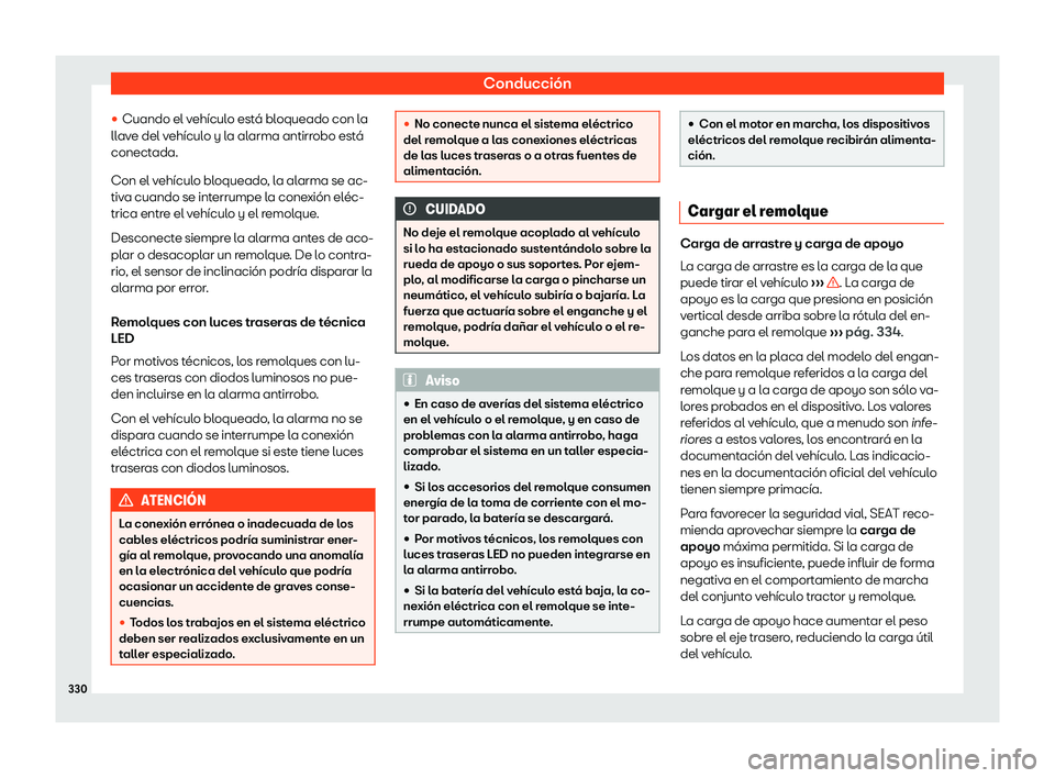 Seat Alhambra 2019  Manual del propietario (in Spanish) Conducci
