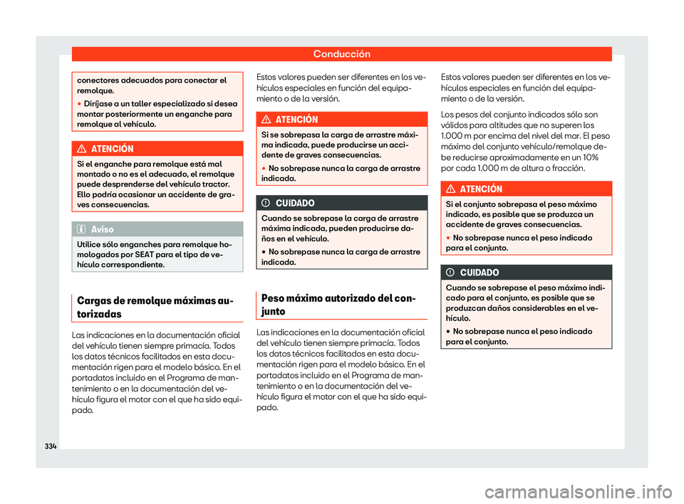 Seat Alhambra 2019  Manual del propietario (in Spanish) Conducci