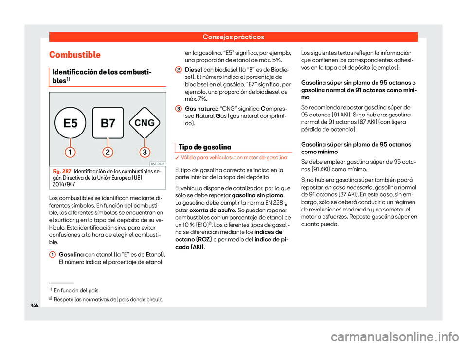 Seat Alhambra 2019  Manual del propietario (in Spanish) Consejos pr