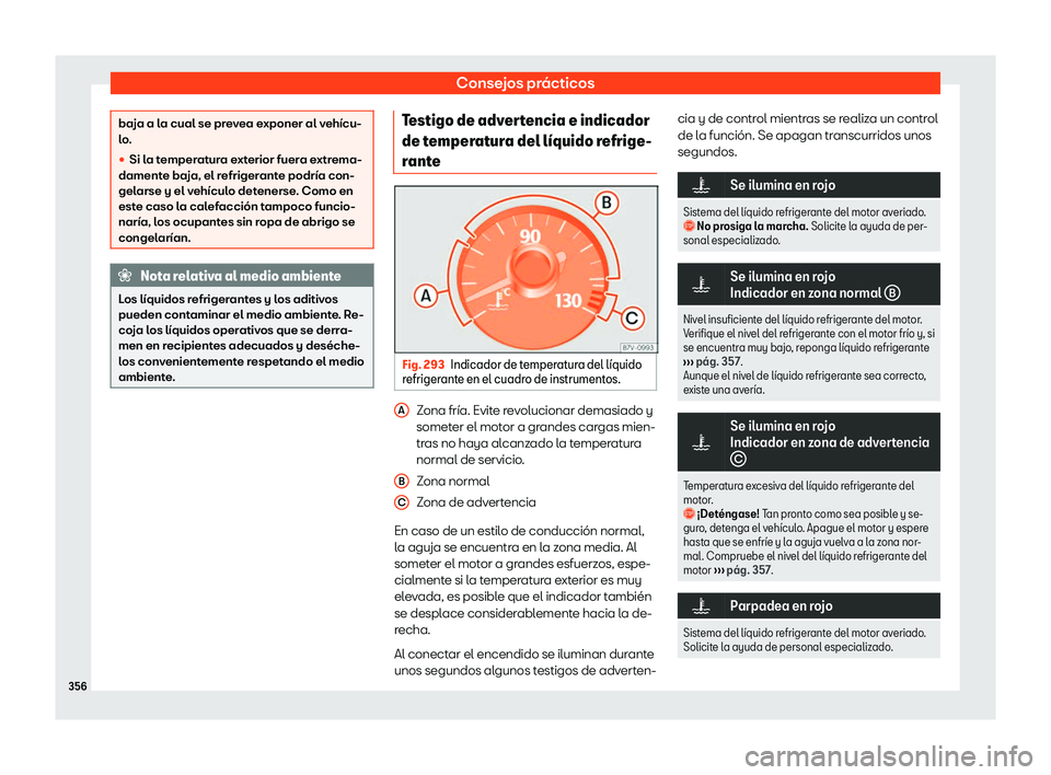 Seat Alhambra 2019  Manual del propietario (in Spanish) Consejos pr