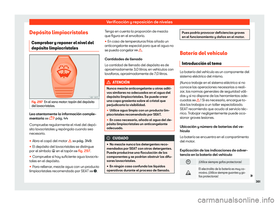 Seat Alhambra 2019  Manual del propietario (in Spanish) Verificaci