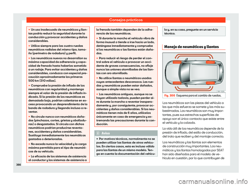 Seat Alhambra 2019  Manual del propietario (in Spanish) Consejos pr