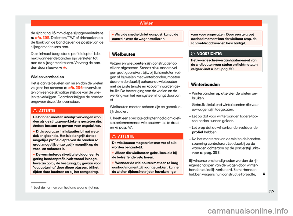Seat Alhambra 2019  Handleiding (in Dutch) Wielen
de r
