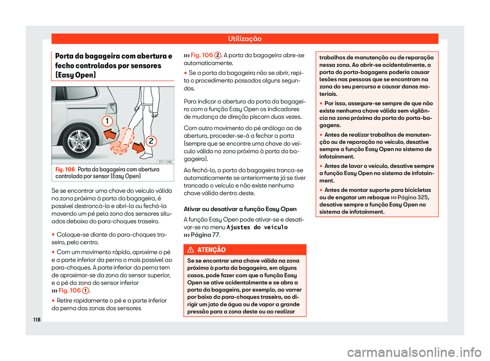 Seat Alhambra 2019  Manual do proprietário (in Portuguese)  Utiliza