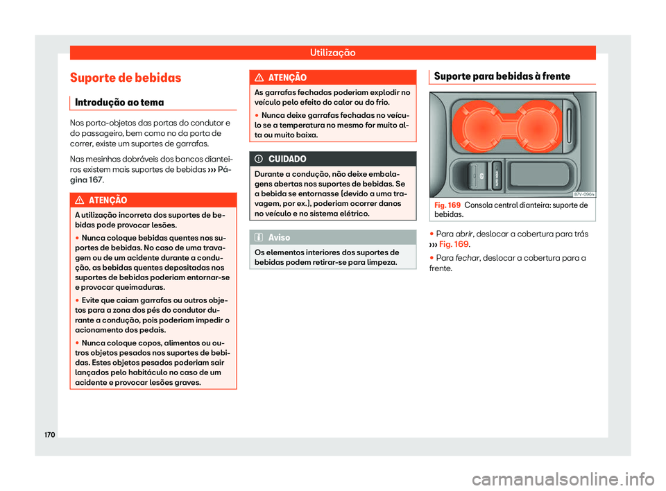 Seat Alhambra 2019  Manual do proprietário (in Portuguese)  Utiliza